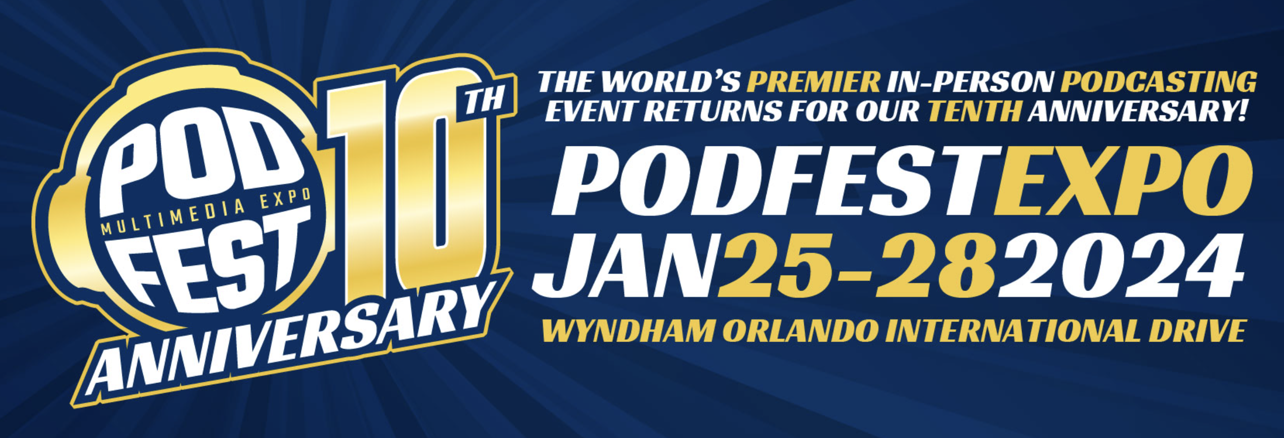 Podfest Expo 2024 Banner